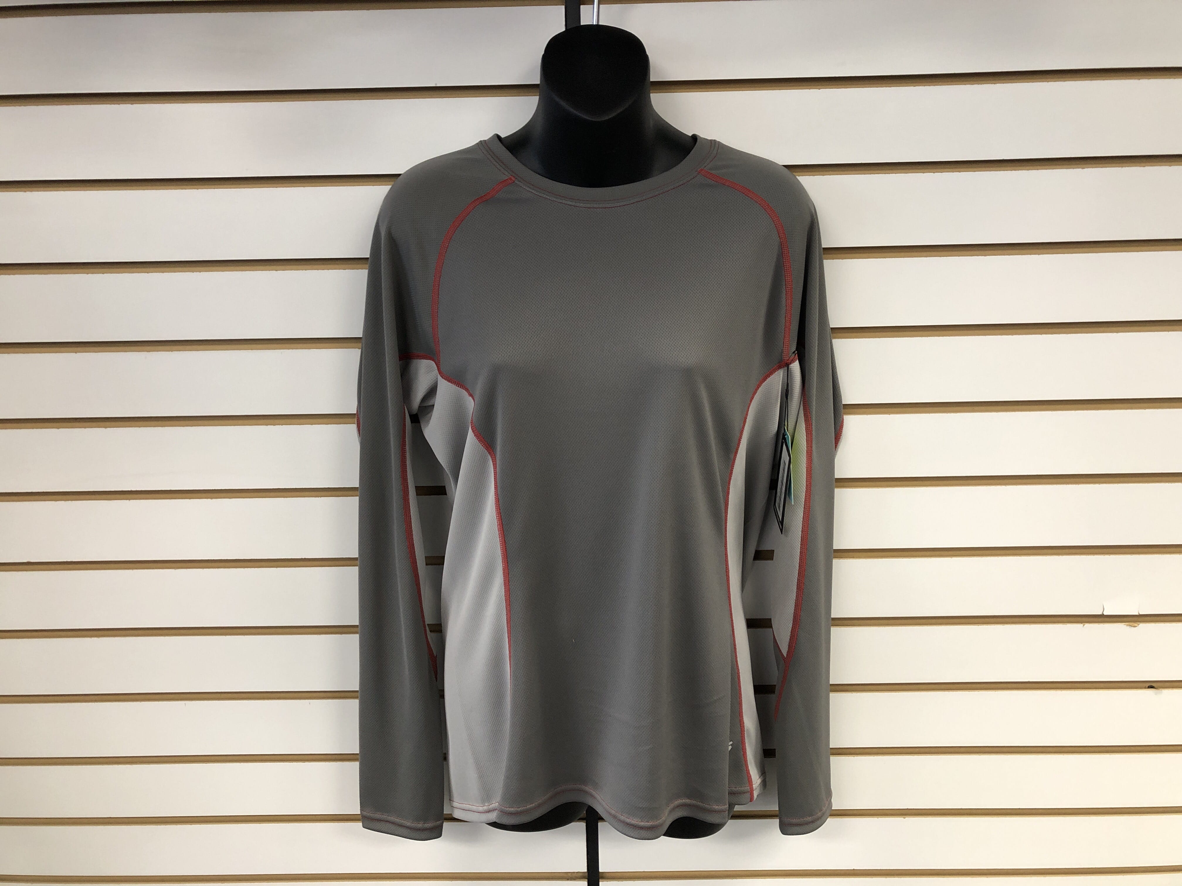 W SS COOLING LS GRY/RED L